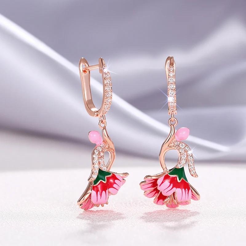 CAOSHI Chic Flower Drop Earrings for Women Brilliant Zirconia Pendant Zircon for Anniversary Party Aesthetic Female Accessories
CAOSHI Chic Flower Drop Earrings for Women Brilliant Zirconia Pendant Zircon for Anniversary Party Aesthetic Female Accessories