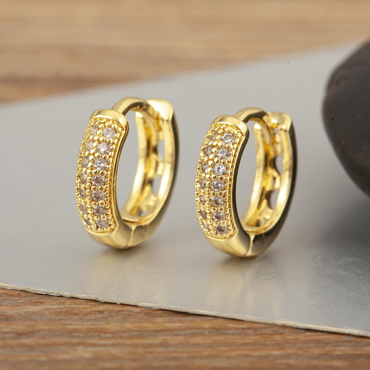 Nidin Simple Fashion Shine Zircon Round Hoop Earrings For Women Female Compact Exquisite Ear Buckle Jewelry Birthday Party Gifts
Nidin Simple Fashion Shine Zircon Round Hoop Earrings For Women Female Compact Exquisite Ear Buckle Jewelry Birthday Party Gifts