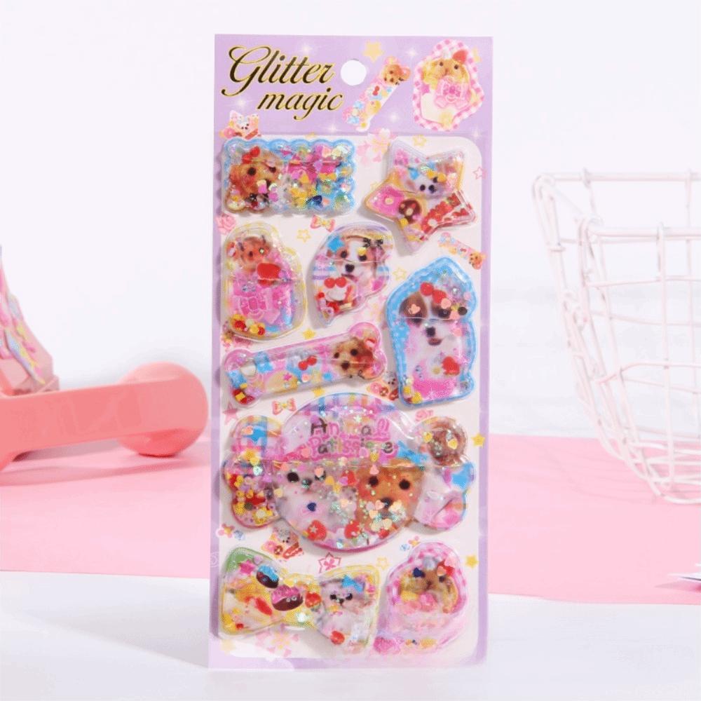New Sequin Design 3D Shake Sticker PVC Removable Y2K Retro Sticker Kawaii Personalized Design Bear Bunny Sticker
New Sequin Design 3D Shake Sticker PVC Removable Y2K Retro Sticker Kawaii Personalized Design Bear Bunny Sticker