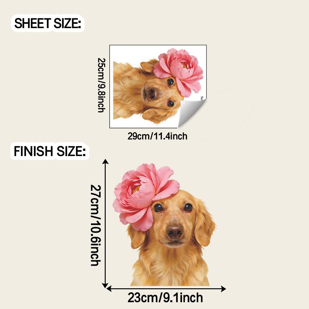Funny Little Dog Flower Outdoor Balcony Glass Window Sticker Beautification Paper
Funny Little Dog Flower Outdoor Balcony Glass Window Sticker Beautification Paper