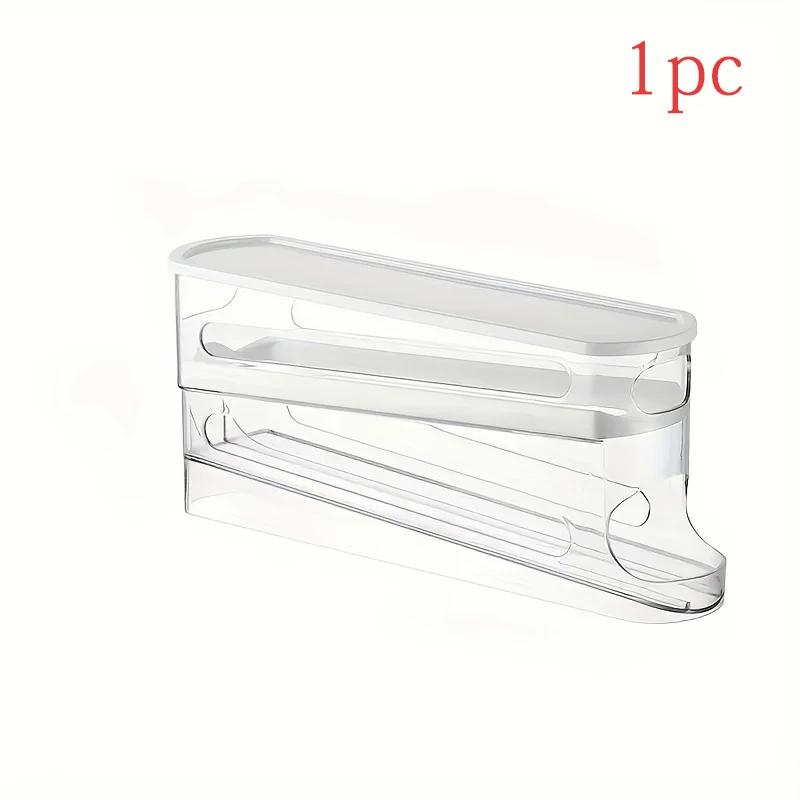 Bilayer Fridge Egg Storage Box Automatic Rolling Eggs Holder Rack Ladder Style Refrigerator Eggs Dispenser Egg Organizer Holder. 2-tier
Bilayer Fridge Egg Storage Box Automatic Rolling Eggs Holder Rack Ladder Style Refrigerator Eggs Dispenser Egg Organizer Holder. 2-tier