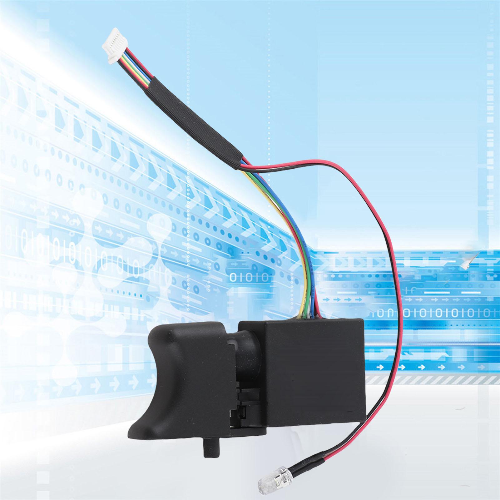 Black Adjustable Speed CW CCW Electric Drill Trigger Switch
Black Adjustable Speed CW CCW Electric Drill Trigger Switch