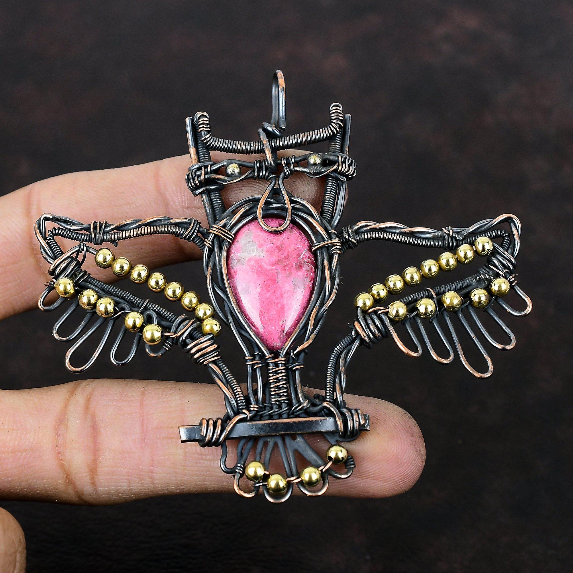 Thulite Pendant Copper Wire Wrapped Pendant Handmade Copper Jewelry Owl Design Pendant Natural Thulite Jewelry Gemstone Pendant Gift For Mom
Thulite Pendant Copper Wire Wrapped Pendant Handmade Copper Jewelry Owl Design Pendant Natural Thulite Jewelry Gemstone Pendant Gift For Mom