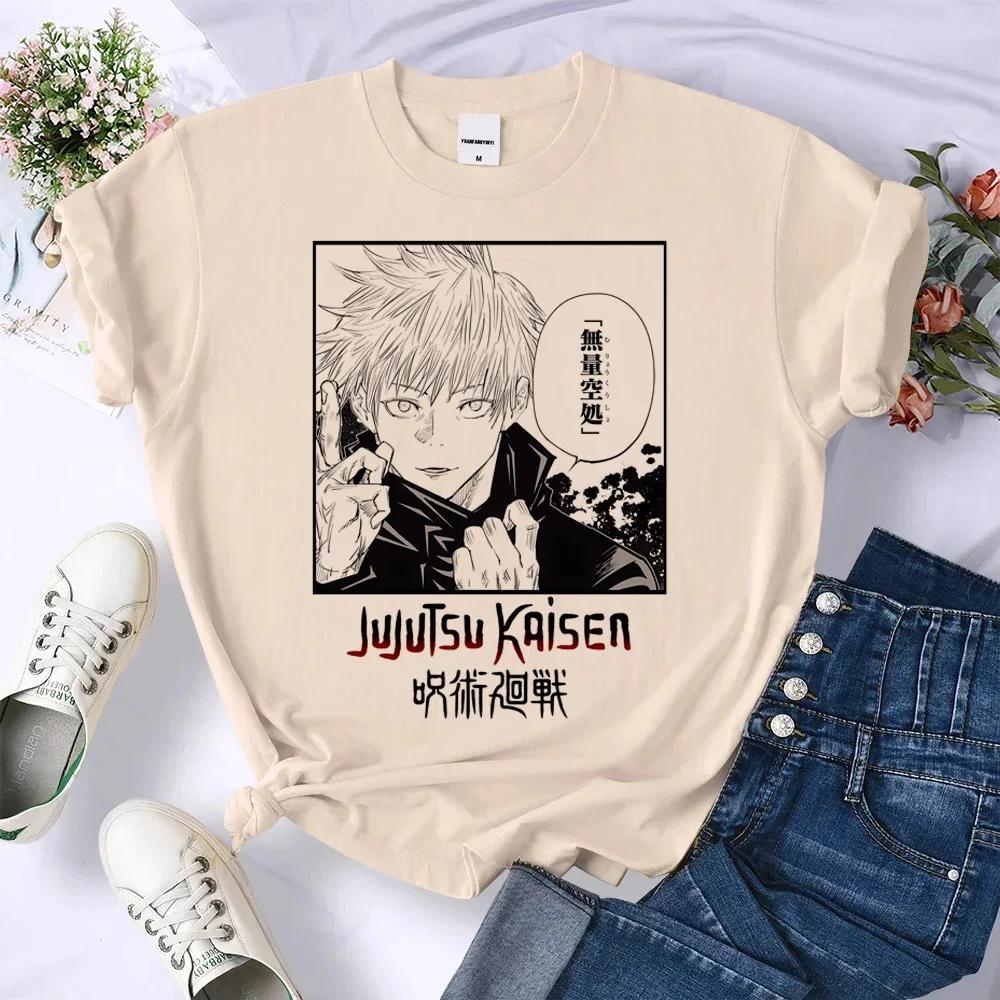 Jujutsu Kaisen Gojo Satoru Top Women Streetwear Tshirt Female Anime 2000s Designer Clothing Hip Hop Tops Casual Female Clothing S
Jujutsu Kaisen Gojo Satoru Top Women Streetwear Tshirt Female Anime 2000s Designer Clothing Hip Hop Tops Casual Female Clothing S