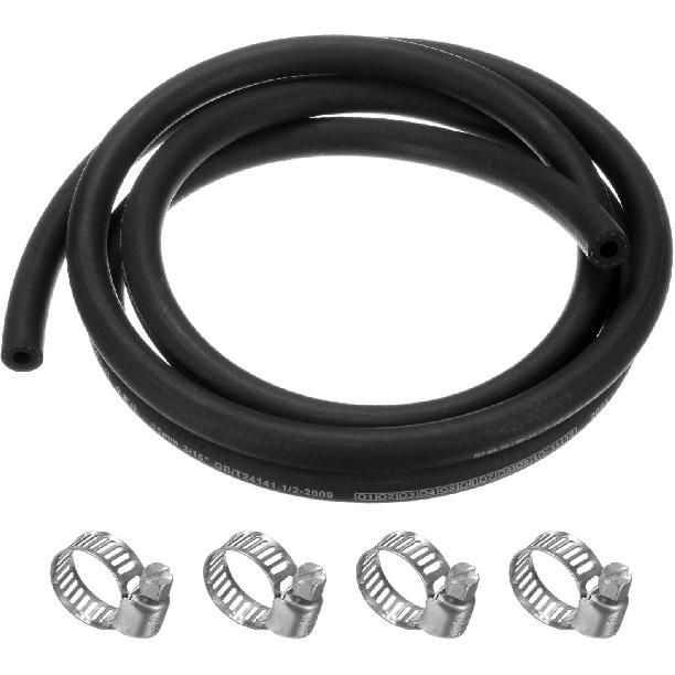 Fuel Line Hose, 5mm ID 11mm OD 4.9ft Length, NBR Rubber High Pressure Heat Resistant Gas Line Hose Oil Hose W 4pcs Clamps for Automotive Fuel 5mm x 11mm
Fuel Line Hose, 5mm ID 11mm OD 4.9ft Length, NBR Rubber High Pressure Heat Resistant Gas Line Hose Oil Hose W 4pcs Clamps for Automotive Fuel 5mm x 11mm