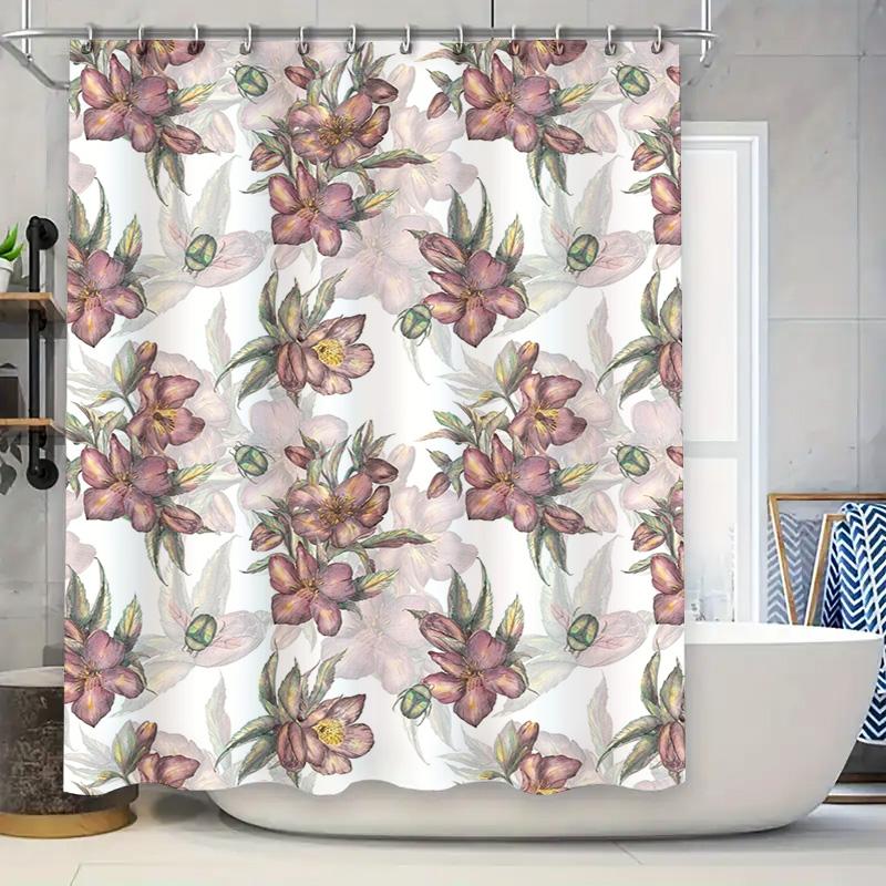 Stylish Bath Curtain With Floral Print Pink Purple Green Bloom Design Waterproof Fabric Shower Curtain For Home Decoration In Ba 90x180cm
Stylish Bath Curtain With Floral Print Pink Purple Green Bloom Design Waterproof Fabric Shower Curtain For Home Decoration In Ba 90x180cm