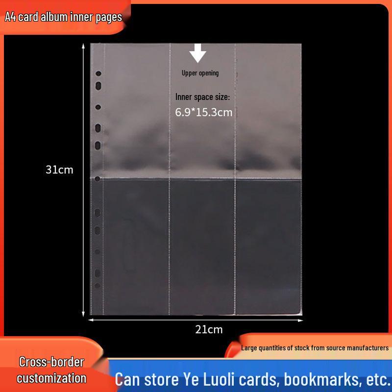 Ye Luoli Collector s Album: Full Set with Transparent Card Pages for Trading Cards & Student Bookmarks.
Ye Luoli Collector s Album: Full Set with Transparent Card Pages for Trading Cards & Student Bookmarks.