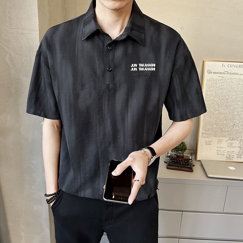 Men s Letter Embroidered Polo Collar Short Sleeve Shirt Casual Oversized Streetwear Top S чорний
Men s Letter Embroidered Polo Collar Short Sleeve Shirt Casual Oversized Streetwear Top S чорний