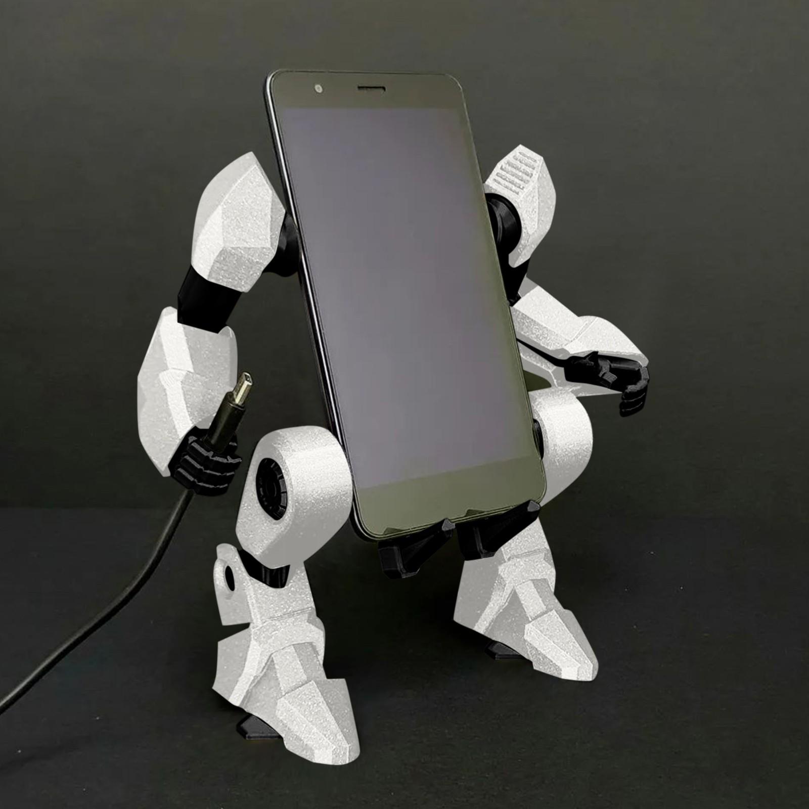 Регульований робот-тримач для телефону з 3D-друком із зарядним кабелем Стаціонарний робот для підтримки телефону One Size білий
Регульований робот-тримач для телефону з 3D-друком із зарядним кабелем Стаціонарний робот для підтримки телефону One Size білий