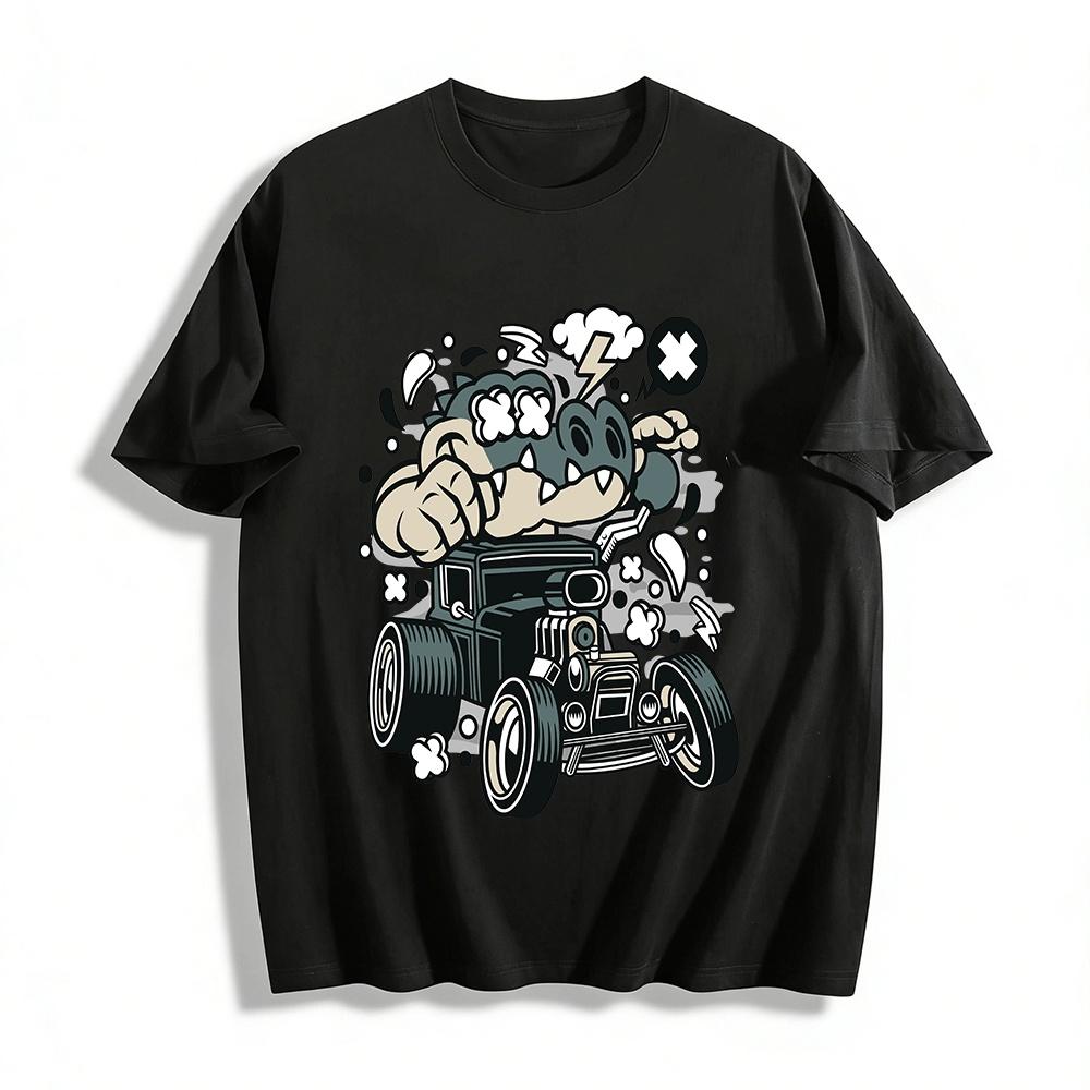 Vintage Grumpy Crocodile Hot Rod Graphic Casual Tee Pure cotton T-shirt XXS
Vintage Grumpy Crocodile Hot Rod Graphic Casual Tee Pure cotton T-shirt XXS