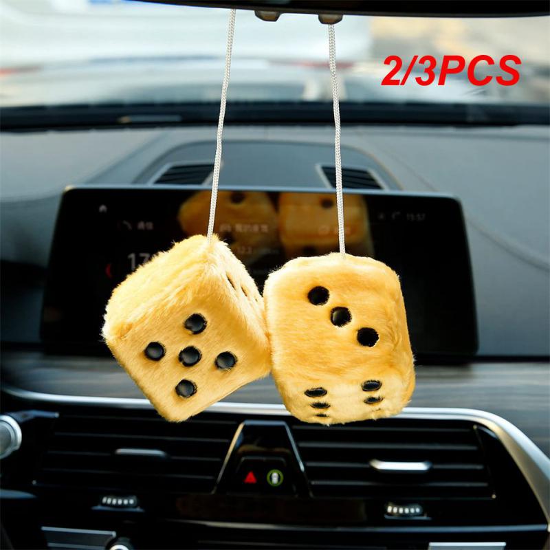 2/3PCS Pair of Retro Square Mirror Hanging Couple Fuzzy Plush Dice with Dots for Car Interior Ornament Decoration
2/3PCS Pair of Retro Square Mirror Hanging Couple Fuzzy Plush Dice with Dots for Car Interior Ornament Decoration