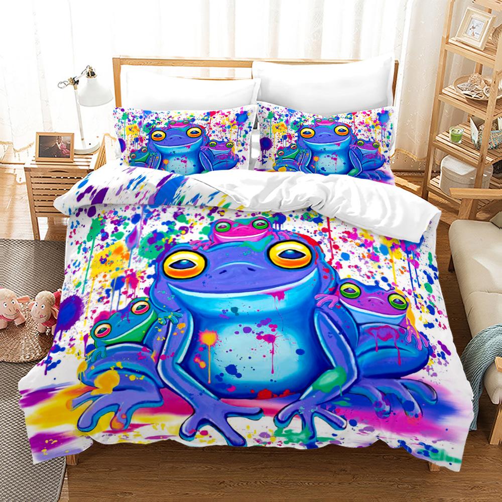 Комплект постельного белья с изображением лягушки, пододеяльник с изображением животных, наволочки 2/3 шт., покрывало с детским рисунком, односпальная двуспальная кровать, домашний текстиль Baby 100x135cm
Комплект постельного белья с изображением лягушки, пододеяльник с изображением животных, наволочки 2/3 шт., покрывало с детским рисунком, односпальная двуспальная кровать, домашний текстиль Baby 100x135cm