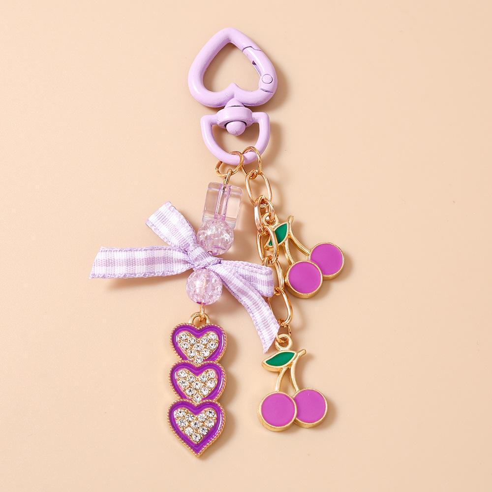 Cherry Heart Keychain Rust-Proof Fruit Keychain Rhinestone Charm Keychain Adorable Fashion Key Accessory For Handbags Purses Car фіолетовий
Cherry Heart Keychain Rust-Proof Fruit Keychain Rhinestone Charm Keychain Adorable Fashion Key Accessory For Handbags Purses Car фіолетовий