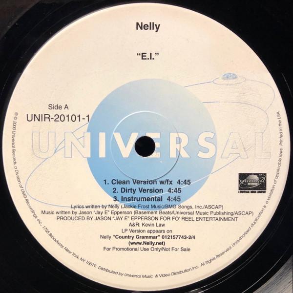 12inch Record NELLY - E.I. UNIR201011 Universal Recor 2000 US Rap & Hip-Hop/R&B Used
12inch Record NELLY - E.I. UNIR201011 Universal Recor 2000 US Rap & Hip-Hop/R&B Used