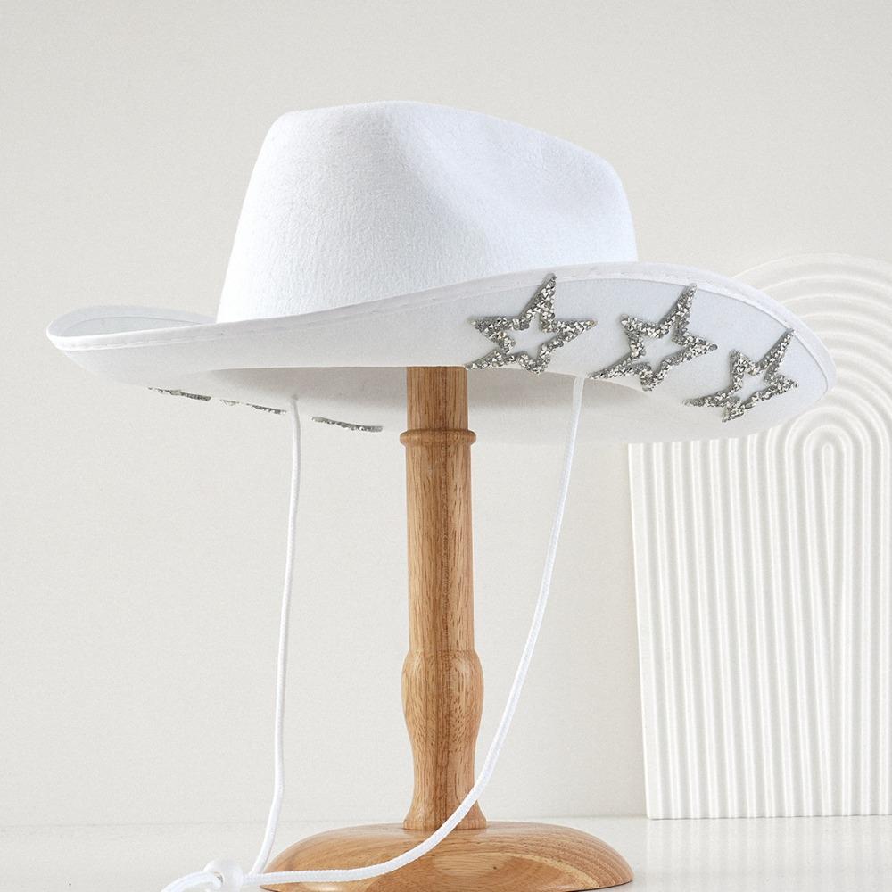 Classic Shiny Western Cowboy Hat Wide Brim Star Glitter Cowgirl Hat Cap Ethnic Style Summer Hat Costume Accessories XS(old) белый
Classic Shiny Western Cowboy Hat Wide Brim Star Glitter Cowgirl Hat Cap Ethnic Style Summer Hat Costume Accessories XS(old) белый