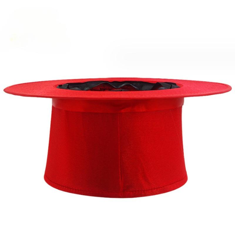 Folding Top Hat Spring Magic Tricks ( Black & Playing Card Pattern )Appearing/Vanishing Objects Hat Stage Accessories Gimmick червоний
Folding Top Hat Spring Magic Tricks ( Black & Playing Card Pattern )Appearing/Vanishing Objects Hat Stage Accessories Gimmick червоний