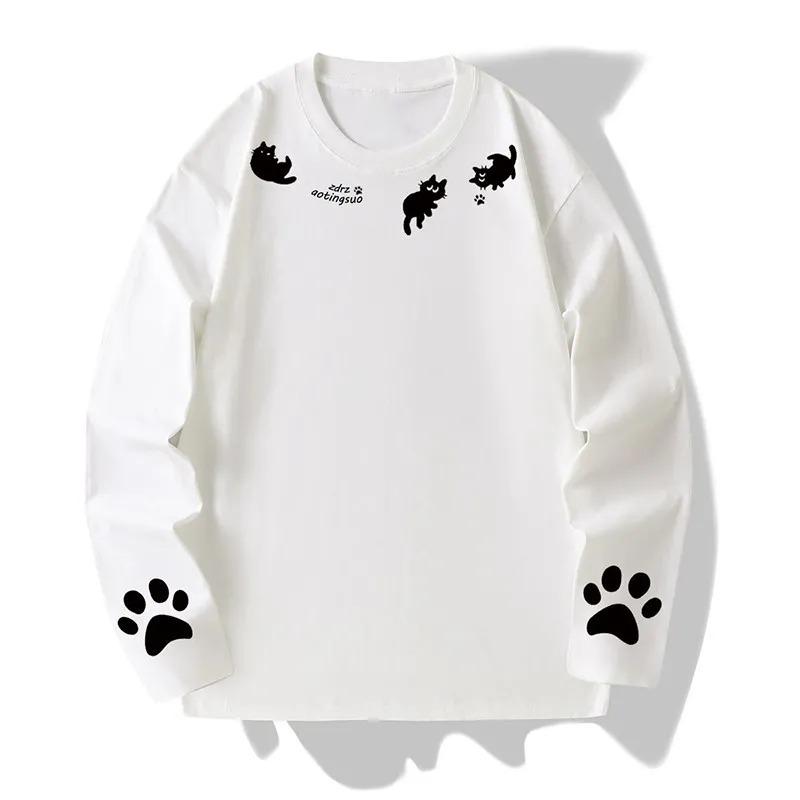 Fun and Cute Cat Print Casual and Trendy Round Neck Tops for Men and Women with the Same Design and Loose Commuting T-shirts S
Fun and Cute Cat Print Casual and Trendy Round Neck Tops for Men and Women with the Same Design and Loose Commuting T-shirts S