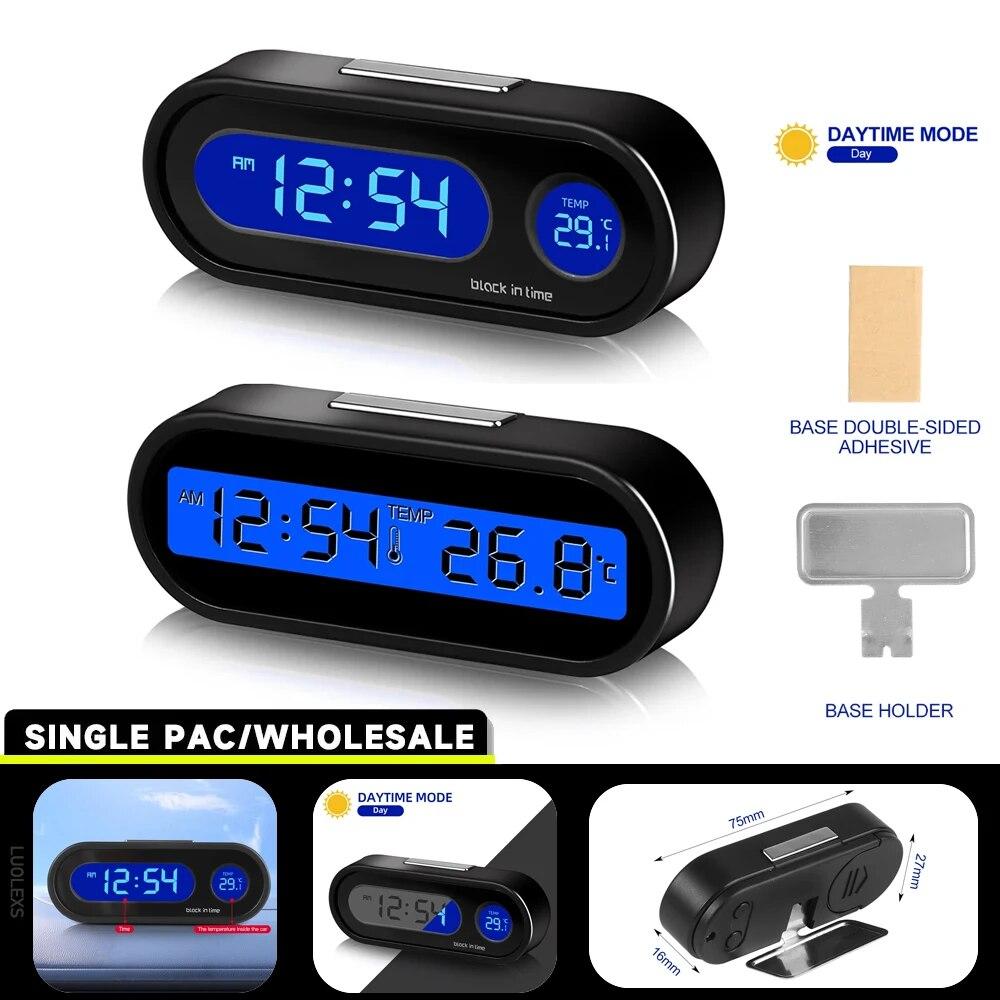 Car Clock Time Watch Mini Electronic Auto Clocks Luminous Interior Thermometer LCD Backlight Digital Display Car Accessories
Car Clock Time Watch Mini Electronic Auto Clocks Luminous Interior Thermometer LCD Backlight Digital Display Car Accessories