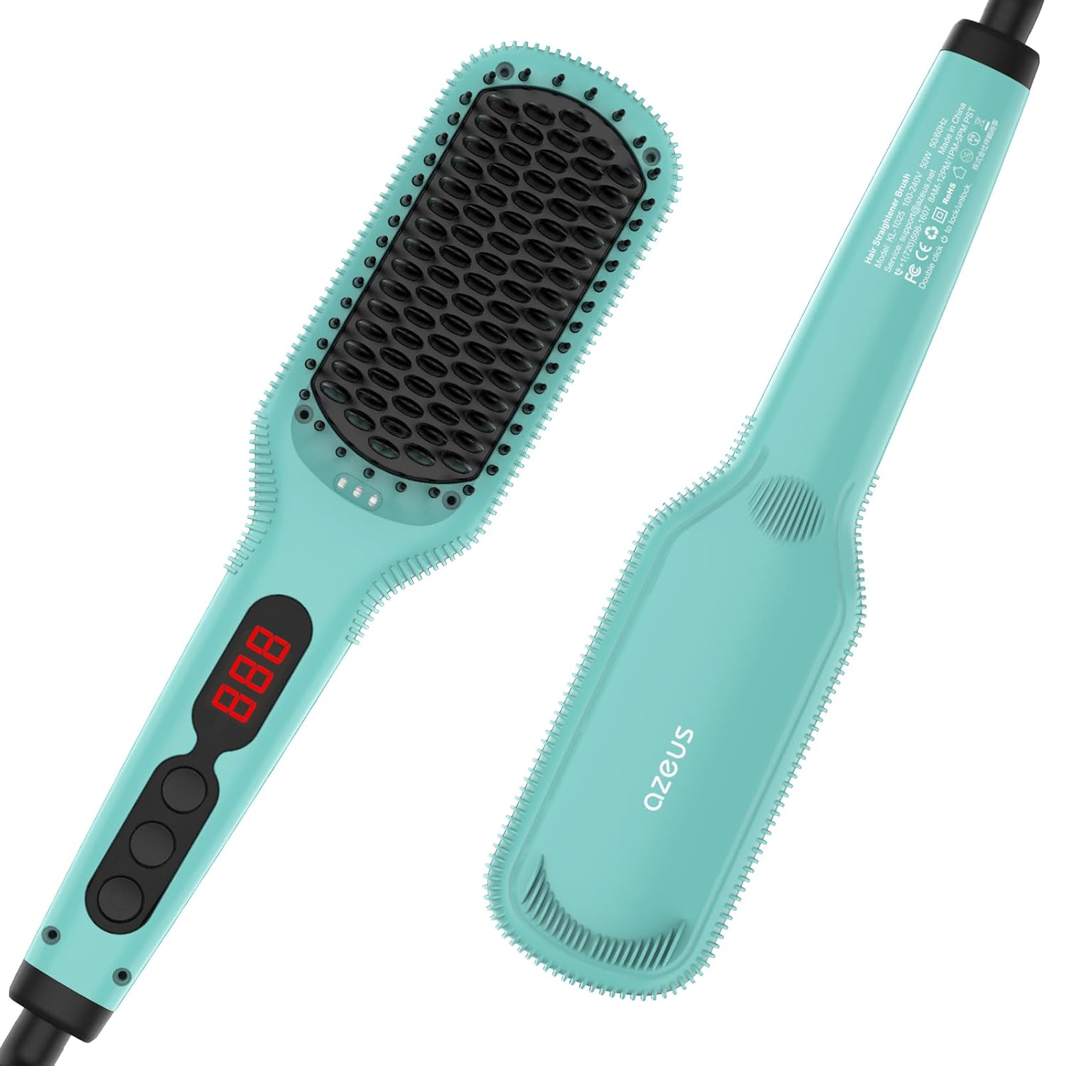 Hair Straightener Brush, Adjustable Ceramic Heating Hair Straightening Brush with Anti Scald Feature, F United States
Hair Straightener Brush, Adjustable Ceramic Heating Hair Straightening Brush with Anti Scald Feature, F United States