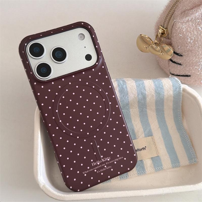 Korean Polka Dot Cat Magnetic Bracket for iPhone 17/16 Pro Max/15/14 Cases iPhone 16 Pro Max
Korean Polka Dot Cat Magnetic Bracket for iPhone 17/16 Pro Max/15/14 Cases iPhone 16 Pro Max