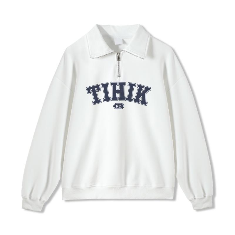 Women s Oversized Milky Polo Collar Sweatshirt - Early Spring Trend, Half-Zip, Turn-Down Collar, Straight Shoulder Design 2XL (recommended 140-160 jin)
Women s Oversized Milky Polo Collar Sweatshirt - Early Spring Trend, Half-Zip, Turn-Down Collar, Straight Shoulder Design 2XL (recommended 140-160 jin)
