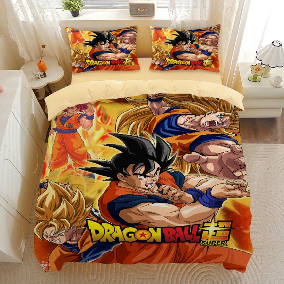 Японське аніме Dragon Ball Постільна білизна Гоку Супер Саян Підковдра Наволочка 2/3шт 3D Принти для підлітків Покривало 100x135cm-2pcs
Японське аніме Dragon Ball Постільна білизна Гоку Супер Саян Підковдра Наволочка 2/3шт 3D Принти для підлітків Покривало 100x135cm-2pcs