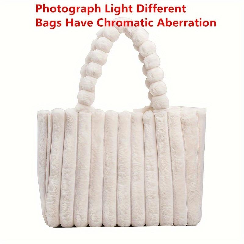 Large Capacity Plush Tote Bag, Stiped Faux Fur Shoulder Bag, Women s Soft Fluffy Handbag бежевый
Large Capacity Plush Tote Bag, Stiped Faux Fur Shoulder Bag, Women s Soft Fluffy Handbag бежевый