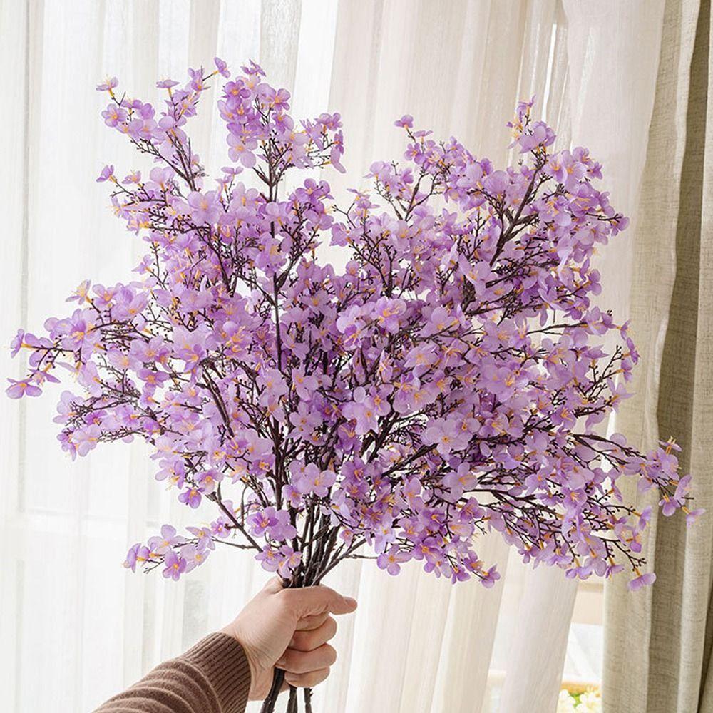 97cm Silk Peach Blossom Plastic Fake Flower Artificial Peach Blossom Branch Wedding Decor світло-фіолетового кольору
97cm Silk Peach Blossom Plastic Fake Flower Artificial Peach Blossom Branch Wedding Decor світло-фіолетового кольору