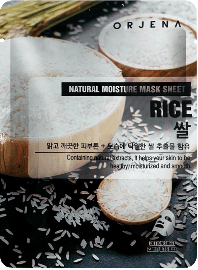 ORJENA Natural Moisture Rice Mask Sheet, 23 ml - Brightening Rice Mask 23 ml.
ORJENA Natural Moisture Rice Mask Sheet, 23 ml - Brightening Rice Mask 23 ml.