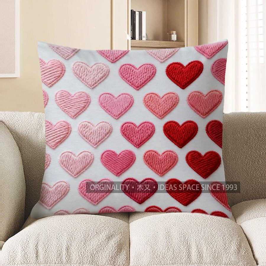 2D Colorful Heart-Patterned Digital Print Pillow Cover Pattern Cushion Cover Suitable For Sofa Bedroom Car Pillow Cover 40x40cm
2D Colorful Heart-Patterned Digital Print Pillow Cover Pattern Cushion Cover Suitable For Sofa Bedroom Car Pillow Cover 40x40cm