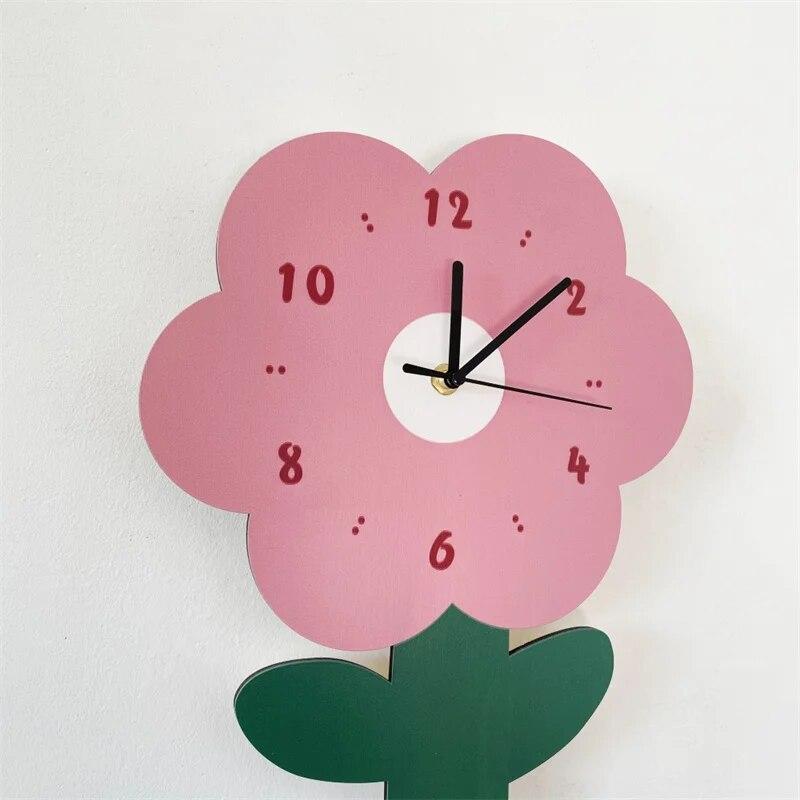 Настенные часы в скандинавском стиле с цветком, деревянные художественные бесшумные часы, украшения для гостиной, домашний декор, мебель, бесшумные кварцевые часы
Настенные часы в скандинавском стиле с цветком, деревянные художественные бесшумные часы, украшения для гостиной, домашний декор, мебель, бесшумные кварцевые часы