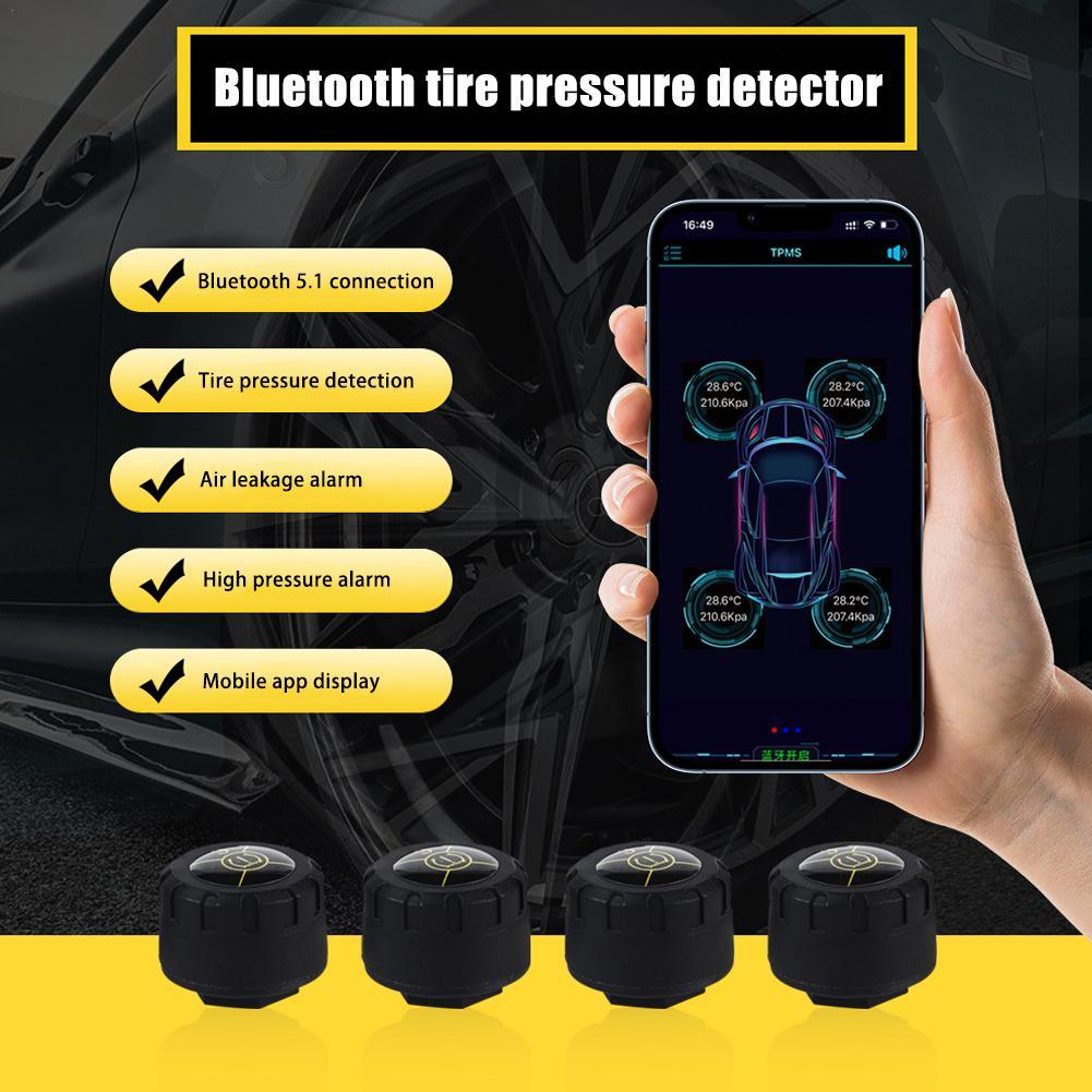 Система моніторингу тиску в шинах 4 шт. Bluetooth TPMS Зовнішні датчики Датчик тиску та температури в реальному часі для Android/iOS 2 wheels
Система моніторингу тиску в шинах 4 шт. Bluetooth TPMS Зовнішні датчики Датчик тиску та температури в реальному часі для Android/iOS 2 wheels