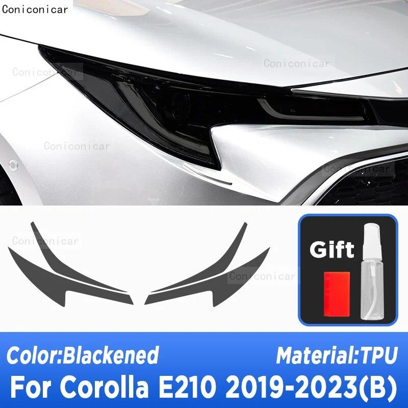 Защита фар автомобиля, дымчатый черный оттенок, защитная пленка от царапин, наклейки из ТПУ для Corolla E210-2023, аксессуары B
Защита фар автомобиля, дымчатый черный оттенок, защитная пленка от царапин, наклейки из ТПУ для Corolla E210-2023, аксессуары B