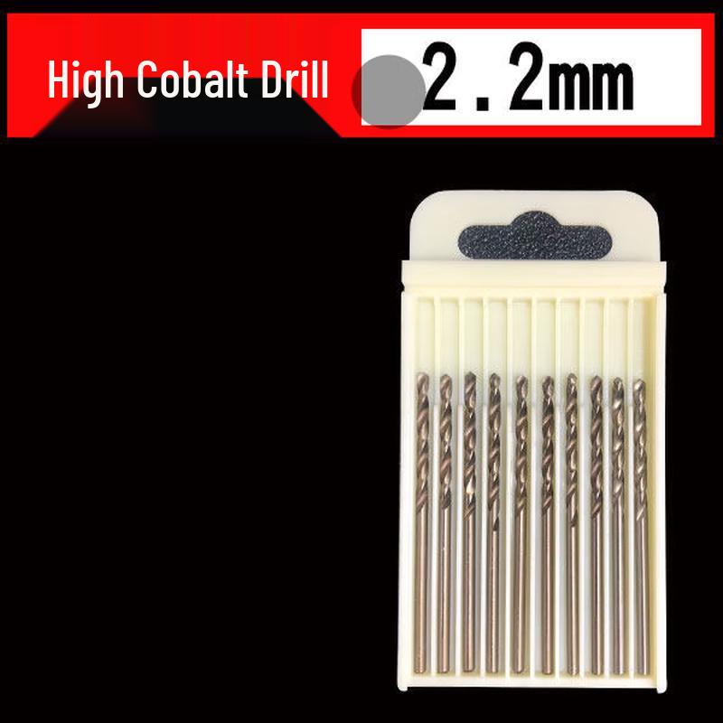 Jundingying 2.2mm High Cobalt Twist Drill Bits (10-Pack)
Jundingying 2.2mm High Cobalt Twist Drill Bits (10-Pack)