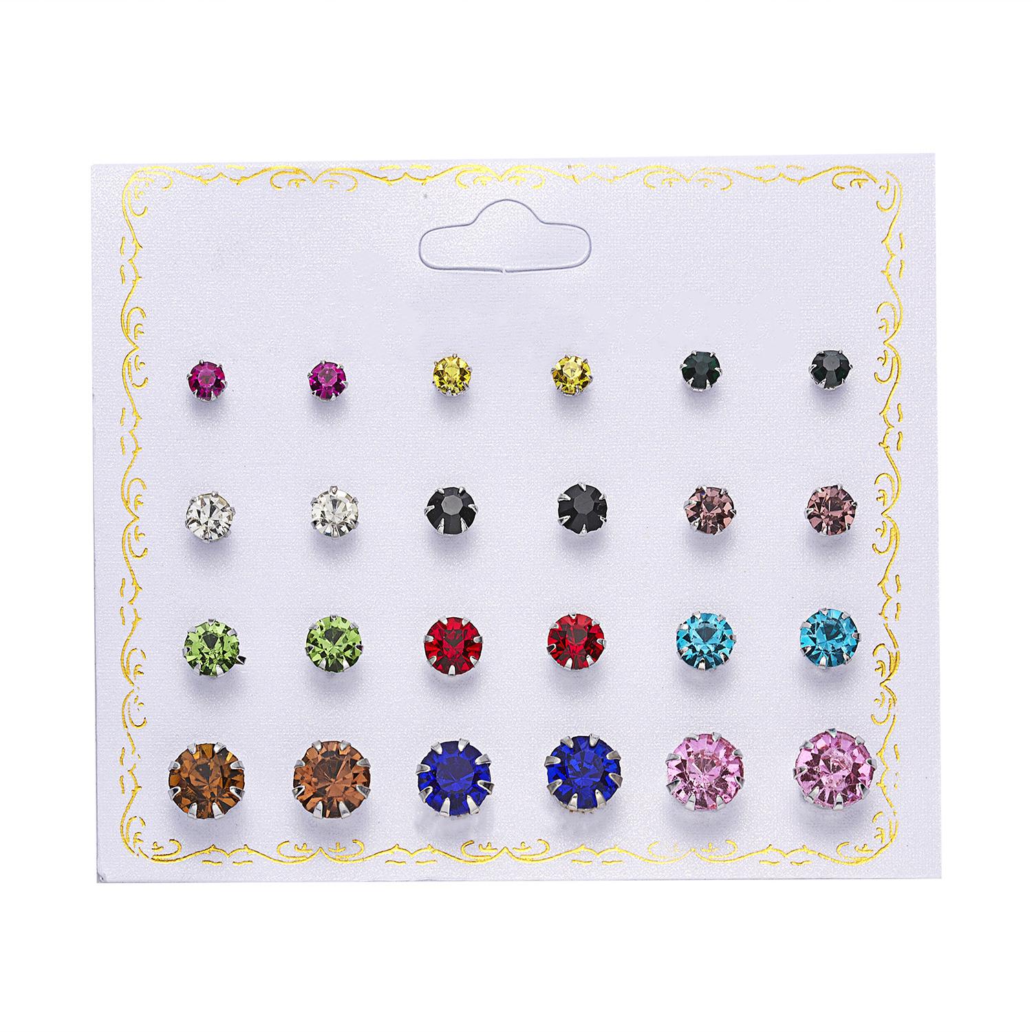 12 pairs/set Crystal Simulated Pearl Earrings Set Women Jewelry Accessories Piercing Ball Stud Earring kit Bijouteria brincos
12 pairs/set Crystal Simulated Pearl Earrings Set Women Jewelry Accessories Piercing Ball Stud Earring kit Bijouteria brincos