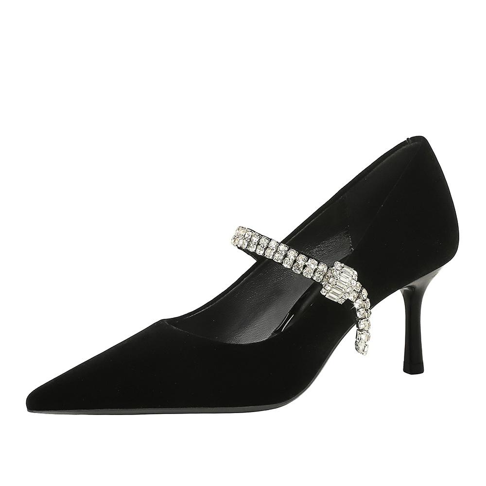 Pointed Head Shallow Mouth Single Shoes Rhinestone Suede Stiletto High Heels Daily Banquet Women s Shoes DS-8837-A1 40 чорний
Pointed Head Shallow Mouth Single Shoes Rhinestone Suede Stiletto High Heels Daily Banquet Women s Shoes DS-8837-A1 40 чорний
