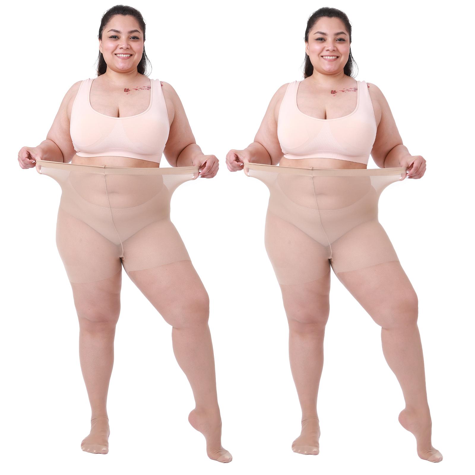 2 Pack Plus Size Pantyhose For Women – 30D Ultra-Sheer Control Top Tights Reinforced Toe & Waistband 1XL
2 Pack Plus Size Pantyhose For Women – 30D Ultra-Sheer Control Top Tights Reinforced Toe & Waistband 1XL