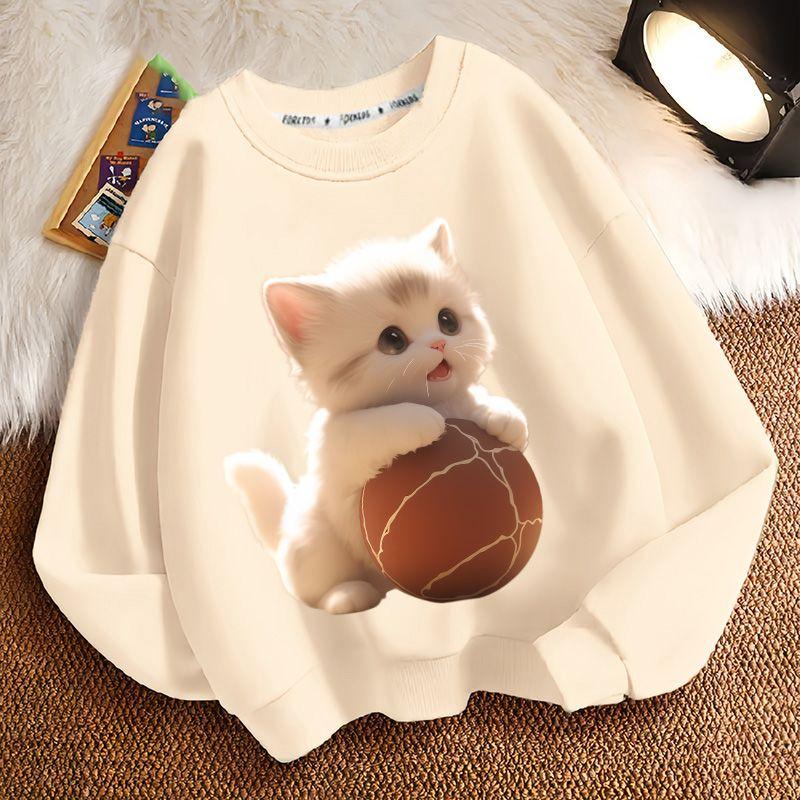 Cute Cat Hoodies for Children in Autumn and Winter, Casual Long-sleeved Round-neck Hoodies for Boys and Girls 160
Cute Cat Hoodies for Children in Autumn and Winter, Casual Long-sleeved Round-neck Hoodies for Boys and Girls 160