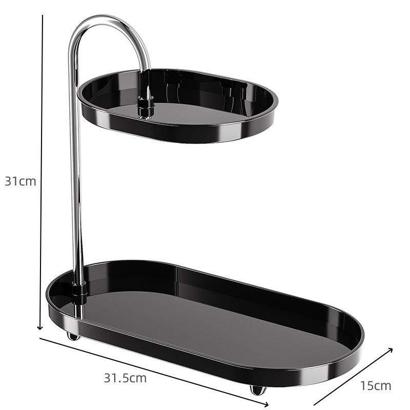 Light Luxury Bathroom Storage Rack Storage Rack Dressing Table Skin Care Products Entrance Desk Key Miscellaneous Storage Rack чорний
Light Luxury Bathroom Storage Rack Storage Rack Dressing Table Skin Care Products Entrance Desk Key Miscellaneous Storage Rack чорний