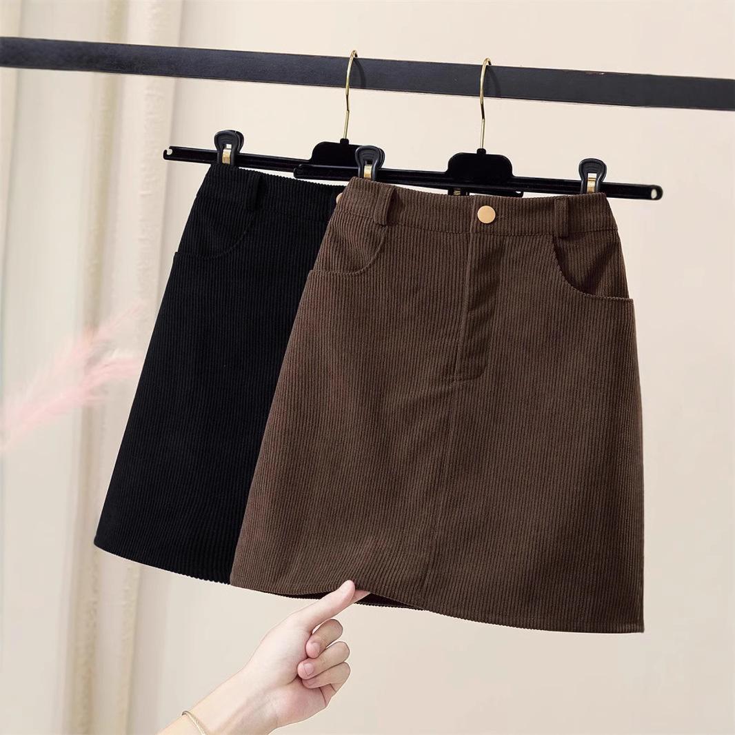 High-Waisted Coffee Corduroy A-line Midi Skirt - Retro Slimming, Thickened, Spring/Autumn 2024 Collection XS (for 70-80 jin) чёрный
High-Waisted Coffee Corduroy A-line Midi Skirt - Retro Slimming, Thickened, Spring/Autumn 2024 Collection XS (for 70-80 jin) чёрный