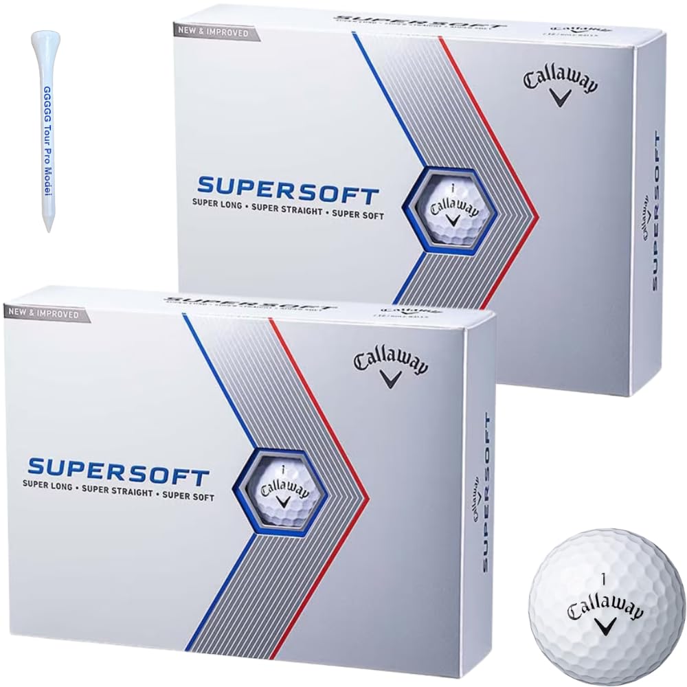 Callaway Golf Ball Super Soft Ball Callaway SUPERSOFT Ball White WHITE White 2023 2 Dozen 24 Balls
Callaway Golf Ball Super Soft Ball Callaway SUPERSOFT Ball White WHITE White 2023 2 Dozen 24 Balls