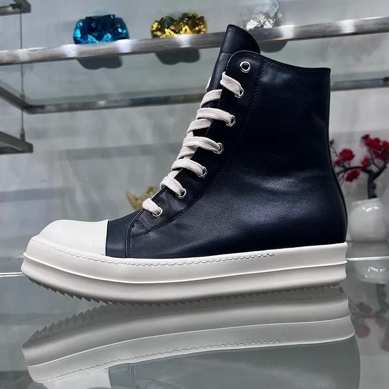 Ro Дизайнерские Ботильоны на Шнуровке и Молнии для Мужчин Высокого Качества Черные Женские Кроссовки Кожаные Роскошные Уличные Римские Ботинки на Плоской Платформе 48 черный белый
Ro Дизайнерские Ботильоны на Шнуровке и Молнии для Мужчин Высокого Качества Черные Женские Кроссовки Кожаные Роскошные Уличные Римские Ботинки на Плоской Платформе 48 черный белый