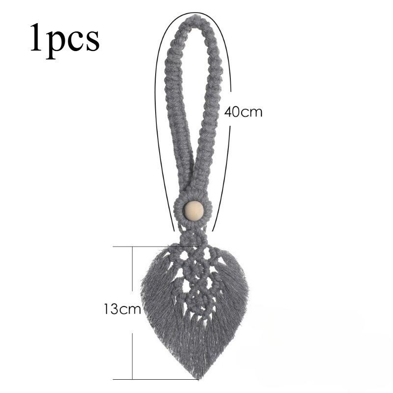 1/3pcs Bohemian Style Handwoven Curtain Ties Curtain Tie Rope with Tassel Leaf Wooden Bead Decoration серый
1/3pcs Bohemian Style Handwoven Curtain Ties Curtain Tie Rope with Tassel Leaf Wooden Bead Decoration серый