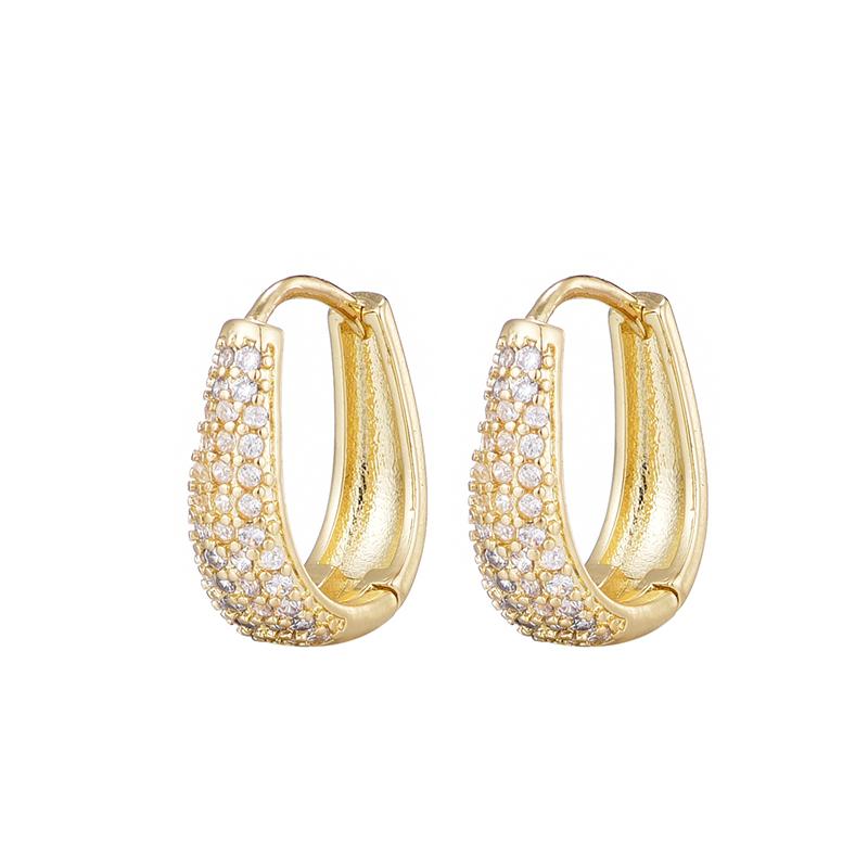 Fashion Zirconia Huggie Hoop Earrings Woman Geometric U Shape Hoops Ear Buckle Gold Copper Color Elegant Daily Vintage Zircon золотий
Fashion Zirconia Huggie Hoop Earrings Woman Geometric U Shape Hoops Ear Buckle Gold Copper Color Elegant Daily Vintage Zircon золотий