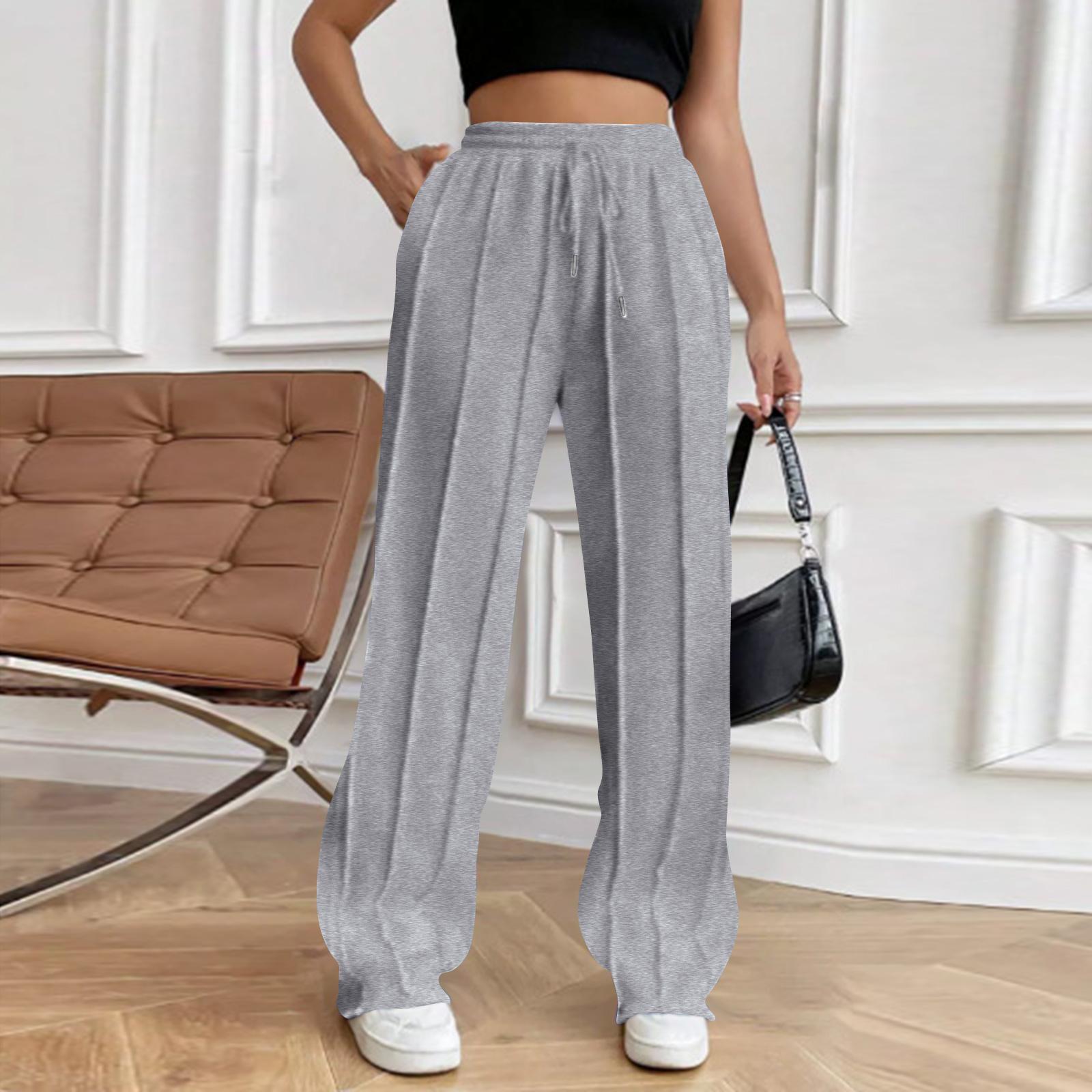 Женские повседневные модные брюки с высокой талией, свободные плиссированные широкие брюки XXL
Женские повседневные модные брюки с высокой талией, свободные плиссированные широкие брюки XXL