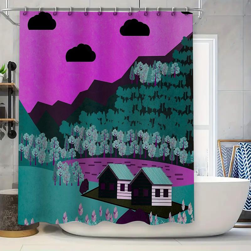 Nature Cabin Forest Shower Curtain Woodland Landscape Bathroom Decor Rustic Home Decor Vintage Cottagecore Shower Curtain Set W60H190(CM)-1 Pcs
Nature Cabin Forest Shower Curtain Woodland Landscape Bathroom Decor Rustic Home Decor Vintage Cottagecore Shower Curtain Set W60H190(CM)-1 Pcs