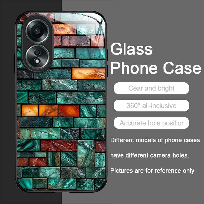 Creative Colorful Brick Texture Printed Tempered Glass Phone Case for OPPO Realme 14 13 Pro Plus 12 11 10 Neo 3 X7 PRO C75 Cover realme C55
Creative Colorful Brick Texture Printed Tempered Glass Phone Case for OPPO Realme 14 13 Pro Plus 12 11 10 Neo 3 X7 PRO C75 Cover realme C55