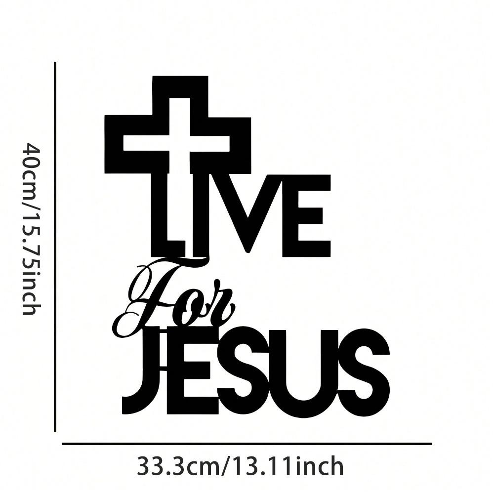 Metal Wall Art Sign Live for Jesus Handmade Home Decor Halloween Gift чорний
Metal Wall Art Sign Live for Jesus Handmade Home Decor Halloween Gift чорний