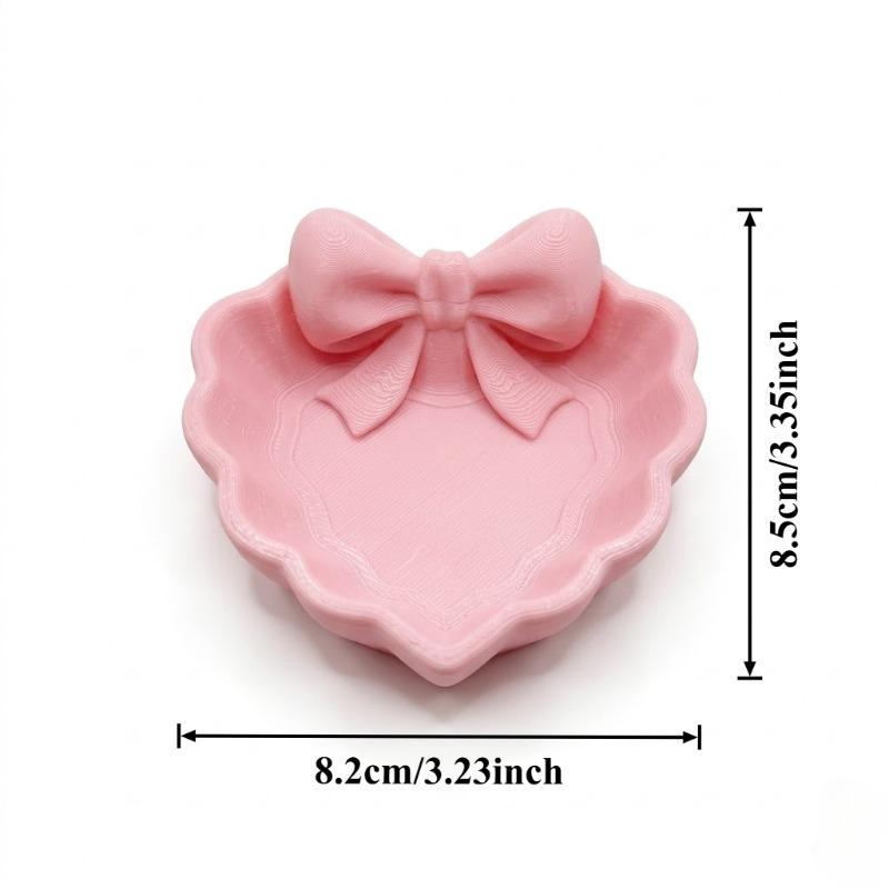 3D Printed Heart Jewelry Tray w/ Pink Bow - for Dresser, Sink, Office Desk, Home Decor & Jewelry Storage. рожевий
3D Printed Heart Jewelry Tray w/ Pink Bow - for Dresser, Sink, Office Desk, Home Decor & Jewelry Storage. рожевий