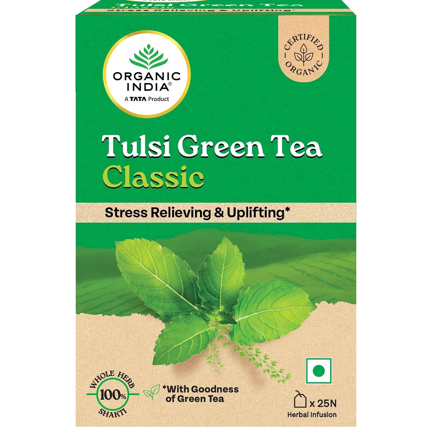 Organic India Tulsi Green Tea Classic 25 Tea Bags Uplifts Mood Rich Antioxidants Rama Krishna Vana
Organic India Tulsi Green Tea Classic 25 Tea Bags Uplifts Mood Rich Antioxidants Rama Krishna Vana